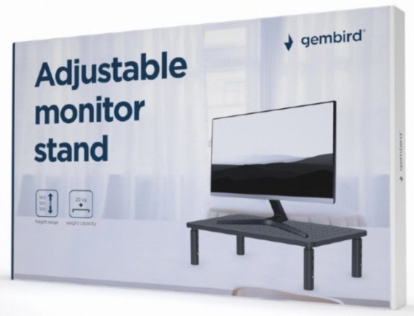 MS-TABLE-01 Gembird Podesivo postolje za monitor 370x235x120mm