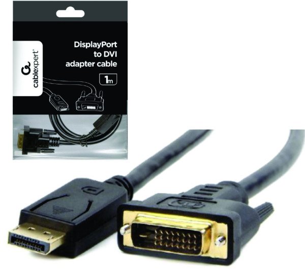 CC-DPM-DVIM-1M Gembird DisplayPort na DVI digital interface kabl 1m A - Slika 4