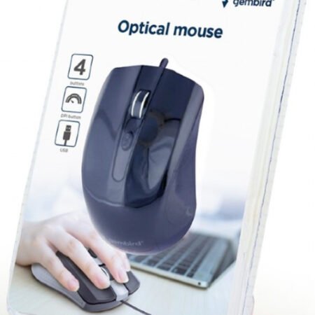 MUS-4B-01 ** Gembird Opticki mis 800-1200Dpi 4-button black 99mm USB kabl 1,35m (207)