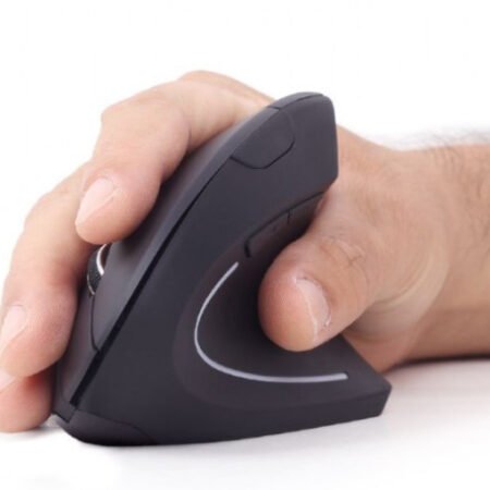 MUSW-ERGO-01 Gembird Bezicni Ergonomski 6-tastera opticki mis, crna 95mm