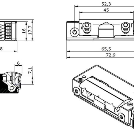 Elektricni prihvatnik O&C 5u 6x10 9-24v ac/dc MS 3436