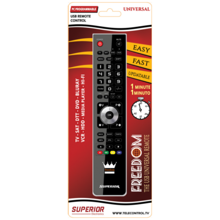 Daljinski upravljaè, za 4 ureðaja, PC programiranje freedom