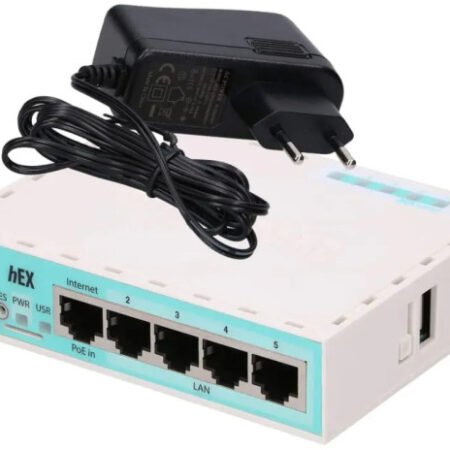 MikroTik RB750Gr3 heX 5xGigabit, Dual Core 880MHz CPU, 256MB RAM, USB, microSD, RouterOS L4 MT023