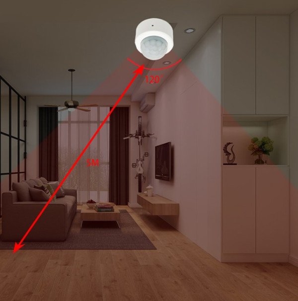 ZIGBEE-SMART-ALARM-RSH-MS10 Gembird RSH Tuya 2u1 Mini PIR detektor pokreta, Infracrveni alarm senzor