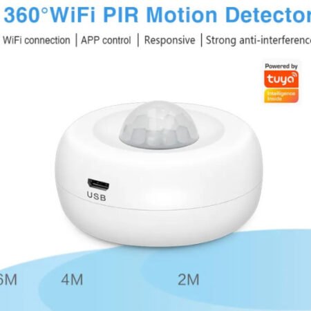 ZIGBEE-SMART-PIR-MS08 Gembird Tuya Smart WiFi PIR senzor detektora pokreta ljudskog tela,infracrveni