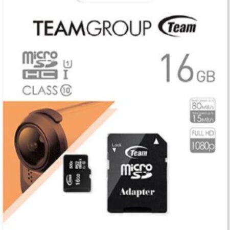 TeamGroup MICRO SDHC 16GB 80/15MB/s UHS-I U1 C10 +SD Adapter TUSDH16GCL10U03