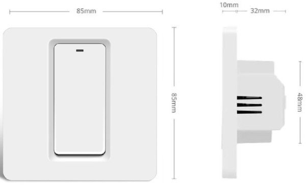 ZIGBEE-SWITCH-DS101 Gembird RSH Tuya WiFi Pametni kucni prekidac sa 1taster EU Standard