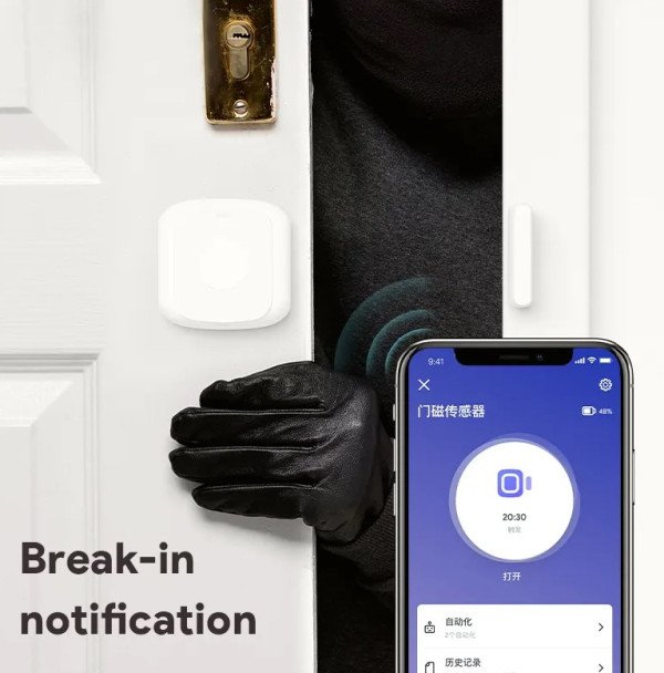 ZIGBEE-DOOR SENSOR-RSH-DS10 Gembird Tuya novi stil WiFi dve verzije 2u1 pametni senzor za vrata - Slika 2