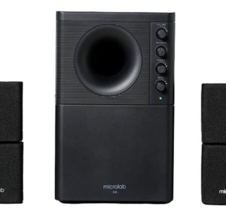 Microlab X2BT Aktivni drveni zvucnici 2.1 sistem 46W RMS (20W+2*13W) 3,5mm, Bluetooth