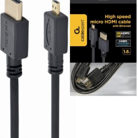CC-HDMID-6 Gembird HDMI male to micro D-male black kabl 1.8m