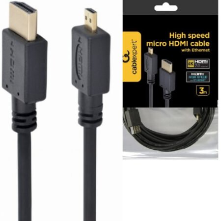 CC-HDMID-10 Gembird HDMI male to micro D-male black kabl 3m