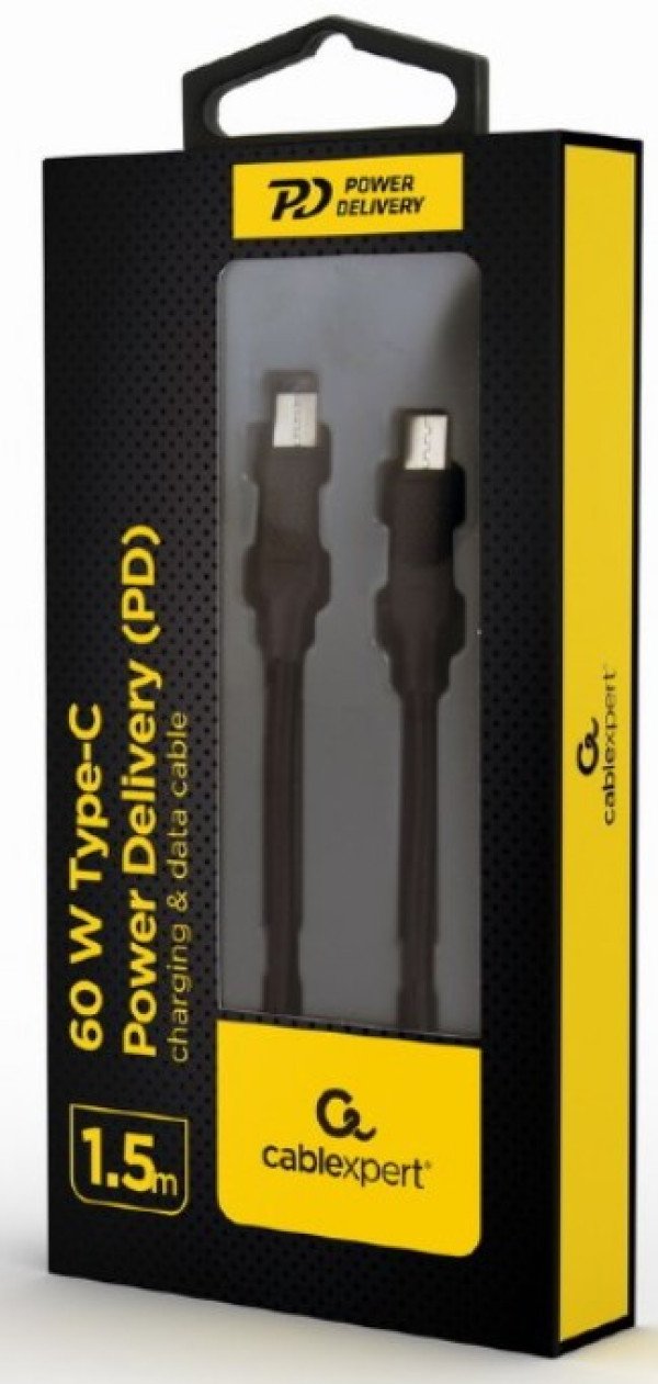 CC-USB2-CMCM60-1.5M Gembird 60W Type-C Power Delivery (PD) charging & data cable, 1.5m - Slika 2