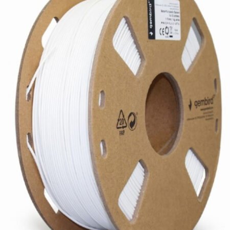 3DP-PLA-01-MTW Mat PLA Filament za 3D stampac 1.75mm, kotur 1KG, white