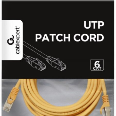 PP6U-5M/Y Gembird Mrezni kabl, CAT6 UTP Patch cord 5m yellow