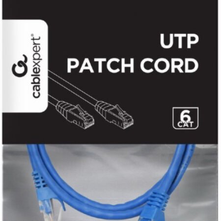 PP6U-1M/B Gembird Mrezni kabl, CAT6 UTP Patch cord 1m blue