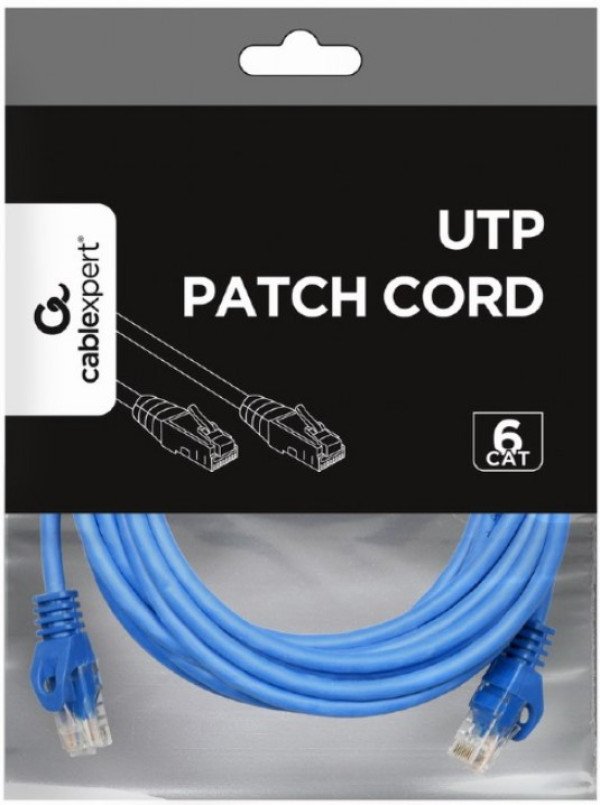 PP6U-3M/B Gembird Mrezni kabl, CAT6 UTP Patch cord 3m blue - Slika 3