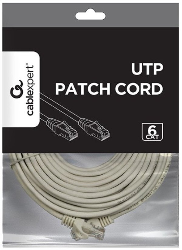 PP6U-20M Gembird Mrezni kabl, CAT6 UTP Patch cord 20m grey - Slika 3