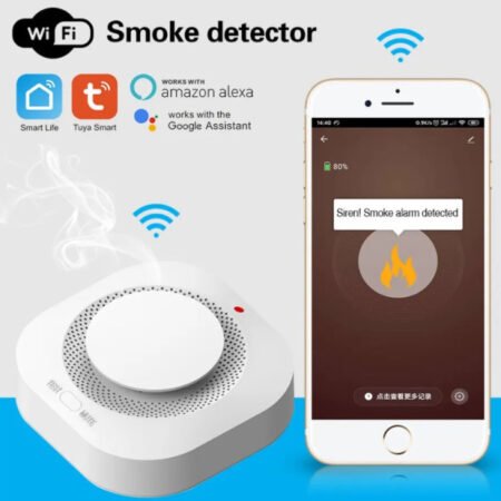 SMART-SMOKE Gembird Wifi pametni senzor detektor dima 80DB alarm pozara Zigbee