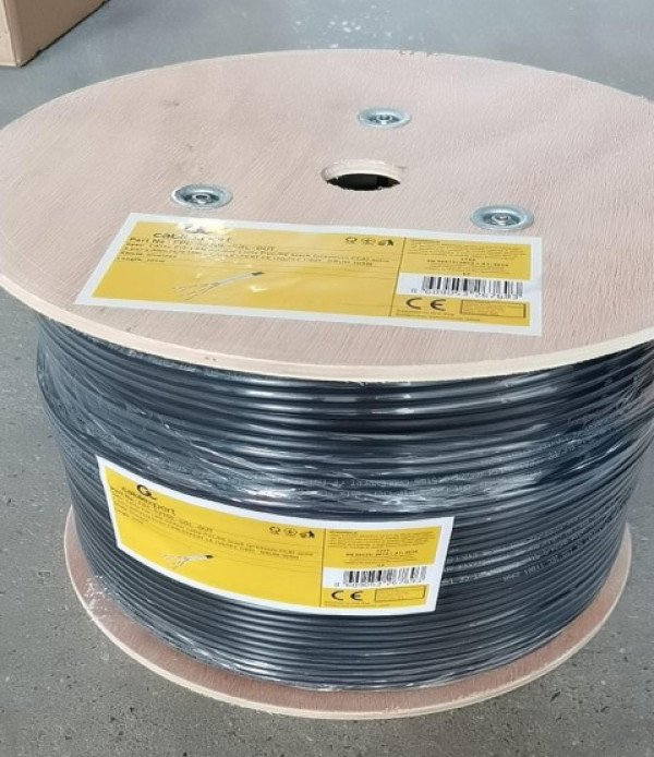 FPC-5270E-SOL-OUT Gembird, FTP cat.5E Outdoor, solid 24AWG, 0.51mm PREMIUM CCA kotur pun presek 305m