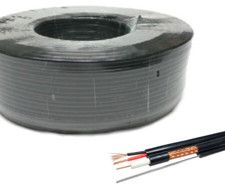 KABL-COAX-RG59+2X0.75 CCA/PE/100M/MSG Outdoor Koaksialni kabl sa napojnim kablom 2x0,75 + SAJLA 100m