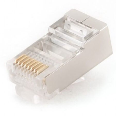 PLUG5SP/10 Gembird shielded modular 30u gold plated LAN konektor CAT5 FTP SFTP RJ45 (pak.10kom)