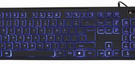 KB-UML3-02 Gembird LED multimedijalna tastatura sa pozadinskim osvetljenjem, US layout USB
