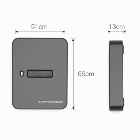 DD-U3M2 Gembird Desktop USB Type-C M.2 SATA & NVME SSD drive docking station, black