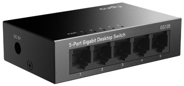 Cudy GS105 metalni 5-Port Gbit Desktop Switch, 5x RJ45 10/100/1000, ver 4.0 - Slika 4