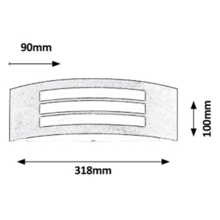 Roma spoljnaE27 14W antiqe gold IP44 (8511)