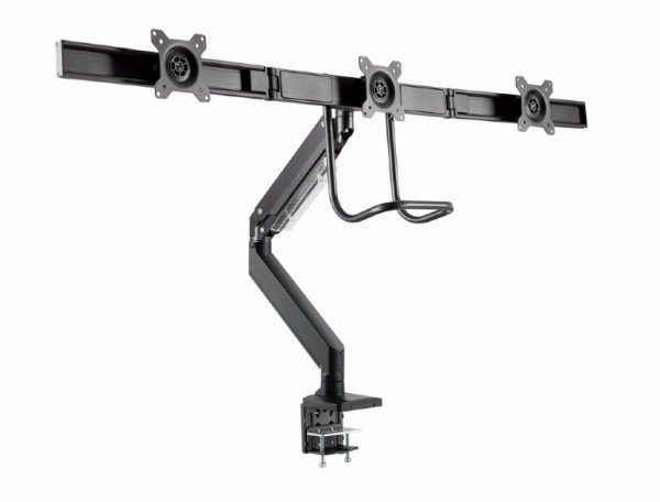MA-DA3-03 Gembird Podesivi stoni drzac za tri monitora, tilt, 17-27 max.3x6kg - Slika 4