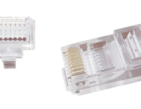 LC-PTU-01/50 Gembird Universal pass-through modular CAT5 UTP plug 8P8C, 50 u pak /CENA PO PAKOVANJU