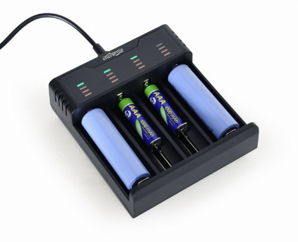 BC-USB-02 Gembird brzi punjac Ni-MH + Li-ion baterija AAA / R03, AA / R6, 10440, 14500,14650,16340.. - Slika 4