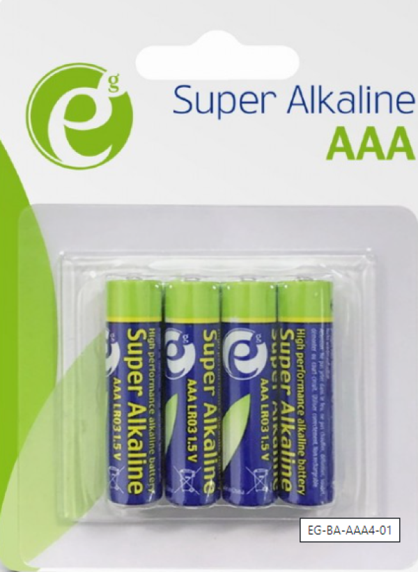 EG-BA-AAA4-01 ENERGENIE AAA Alkalne baterije LR03 PAK4 (cena po kom.)
