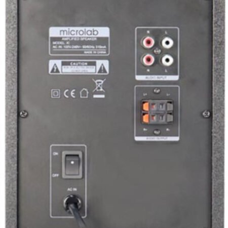 Microlab X3BT Aktivni drveni zvucnici 2.1 sistem 98W RMS, 3,5mm, Bluetooth