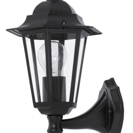 Spoljna zidna lampa Velence E27 60w crna IP43 (8204)