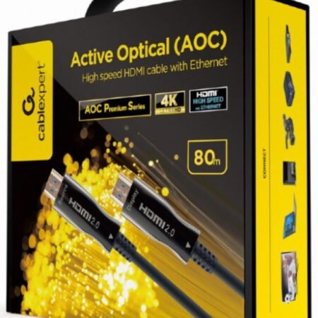 CCBP-HDMI-AOC-80M-02 Gembird Active Optical (AOC) High speed HDMI cable with Ethernet Premium 80m
