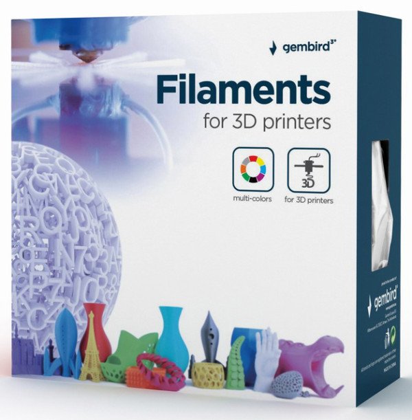 3DP-PLA-01-MTW Mat PLA Filament za 3D stampac 1.75mm, kotur 1KG, white - Slika 3