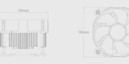 DeepCool CK-11508 * Intel CPU kuler 65W 92mm.Fan 2200rpm 42CFM 30dBa LGA 1200/115x/LGA775/i7/i5/i3