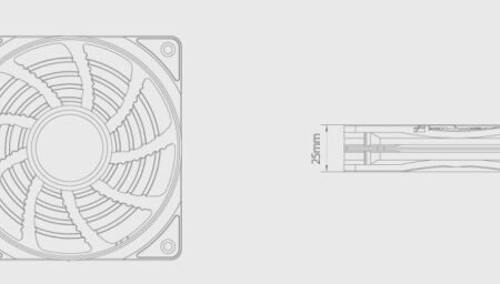 DeepCool RF120R 120x120x25mm ventilator RED LED hydro bearing 1300rpm 49CFM 22dBa