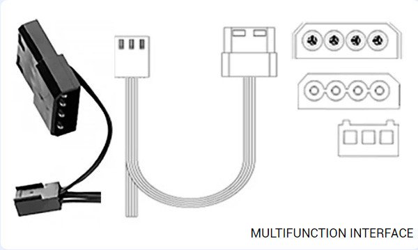 DeepCool RF120R 120x120x25mm ventilator RED LED hydro bearing 1300rpm 49CFM 22dBa - Slika 4