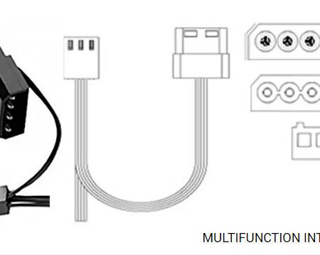 DeepCool RF120B 120x120x25mm ventilator BLUE LED hydro bearing 1300rpm 49CFM 22dBa
