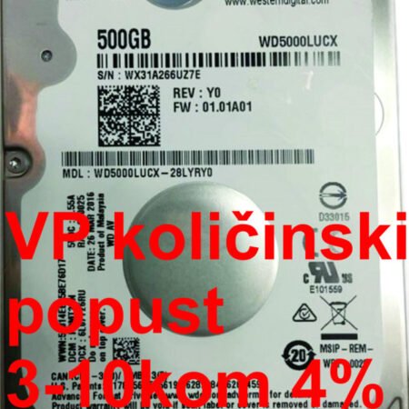 HDD 2.5 * 500GB WD5000LUCX WD 16MB 5400RPM SATA 7mm