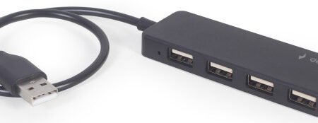UHB-CM-U2P4-01 Gembird 4-port USB Type-C HUB, black