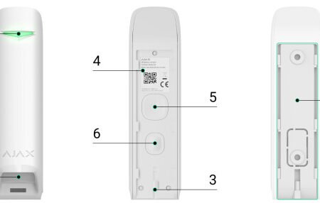 AJAX Alarm 38196.36/14287.36.BL Motion Protect Curtain crni