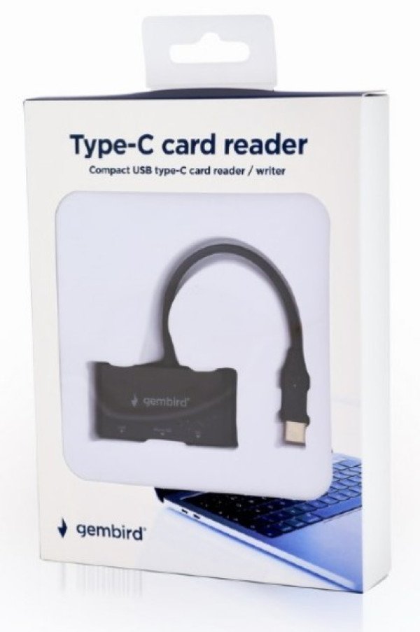 UHB-CR3-02 Gembird USB Type-C SDXC citac kartica za mobilne telefone i tablete - Slika 2