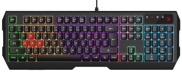 A4-B135N A4Tech Bloody Gejmerska svetleca tastatura(NEON LED), black, USB, US layout - Slika 4