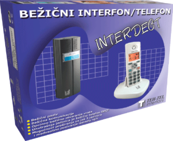 Teh-tel Bežièni interfon sa telefonom INTERDECT (CL-3622)