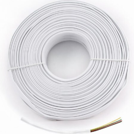 TC1000S-100M Gembird Flat Telefonski kabl, 4 zice, 100m White