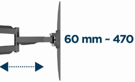 WM-58ST-01 Gembird rotate/tilt VESA max. 40x40cm 32-58 max.36kg