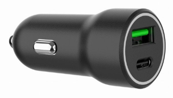 TA-UC-A2PDQC20-CAR-01 Gembird 2-port USB car fast charger, Type-C PD, 20 W, black - Slika 4